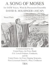 Song of Moses-Chorus/Wind Ensemble Concert Band sheet music cover